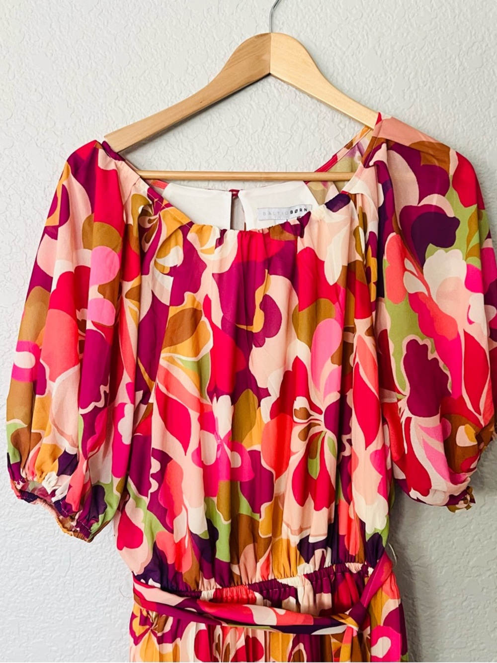 Baltic Born Maven Multicolor Floral Midi Dress XL - Pink, Fuchsia & Mustard - Picture 2 of 5